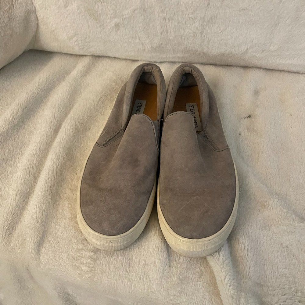 Steve Madden Tan Suede Gill Slip on Boat Shoes Size 6M
